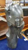 An African carved soapstone figure signed verso "Tinei Mashaya"