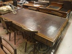 A Victorian mahogany library table,