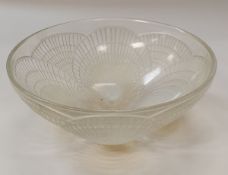 RENE LALIQUE (1860-1945) - a "Coquille" pattern bowl, early 20th Century,