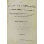 Three 19th Century volumes entitled "The History of Freemasonry",