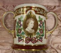 A Spode loving cup to commemorate the 80th Birthday of Her Majesty Queen Elizabeth The Queen Mother