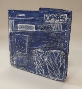 SARAH JENKINS (Contemporary) - a slab-built stoneware landscape,