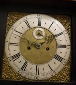 An oak cased long case clock,