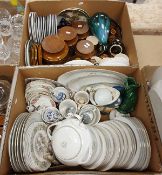 A collection of various china wares to include Hornsey "Bronte" coffee / breakfast set and storage