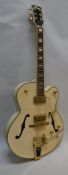 A Vintage Model VSA850WH guitar, semi-acoustic jazz by John Hornby Skewes & Co.