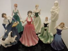 A collection of Royal Doulton figurines "Sweet Music" HN4302, "Jane Eyre", limited edition No'd.