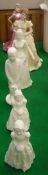 A collection of Coalport figurines including "Ladies of Fashion - Dorothy",