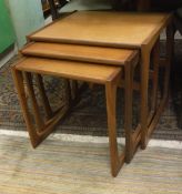 A G Plan teak nest of three occasional tables