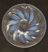 WITHDRAWN RENE LALIQUE (1860-1945) - an opalescent and clear glass "Fleurons" bowl,