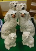 A pair of Beswick Staffordshire style spaniel ornaments (1378-3),