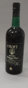 WITHDRAWN One bottle Croft Vintage Port 1970 (bottled 1972) in wooden case