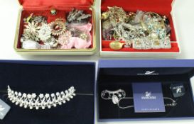 A collection of costume jewellery to include beaded necklaces,