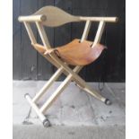 A pair of Trannon C2 folding directors chairs, designed by David Colwell,