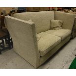 An early to mid 20th Century upholstered Knole style sofa