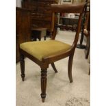 A composite set of seven Victorian bar-back dining chairs