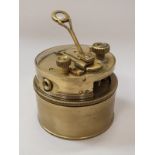 A brass cased pocket sextant by A Hobbs of London