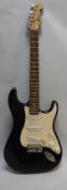 A Fender Squire Strat electric guitar, Serial No.