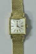 An 18 carat gold Jaeger Lecoultre ladies wristwatch,