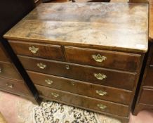 A 19th Century oak chest of drawers,