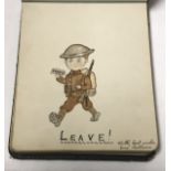 A World War I Period autograph album containing various autographs,