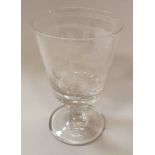 A 19th Century engraved glass,