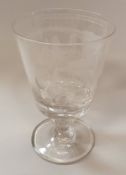 A 19th Century engraved glass,