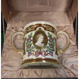 A Spode loving cup to commemorate the 80th Birthday of Her Majesty Queen Elizabeth The Queen Mother