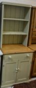 A pine dresser of small proportions,