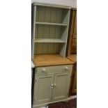 A pine dresser of small proportions,