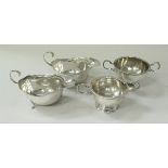 A pair of silver sauceboats (Birmingham 1932),