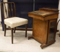 A set of four Edwardian mahogany and inlaid dining chairs,