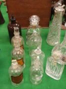 A collection of various pharmaceutical and other bottles including some labelled "potass.