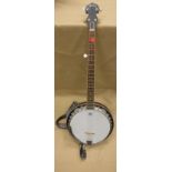 A Sonata rosewood cased 4½ string banjo