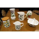 A collection of Portmeirion Pottery including Susan Willams Ellis Botanic Garden and Pomona