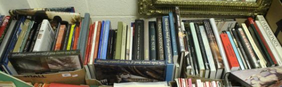 Four boxes of books on the subject of artists and art history to include "The Nude" by The Folio