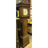 A 19th Century oak cased long case clock,