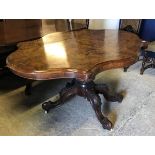 A Victorian walnut occasional table,