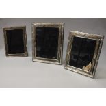 Three various modern silver photograph frames CONDITION REPORTS 20cm x 26cm 17cm x