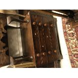 A Victorian mahogany chest of two short over three long graduated drawers to bracket feet