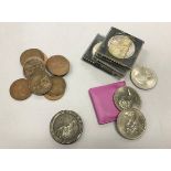 A box of mainly 20th Century British coinage, to include various Commemorative crowns, etc,