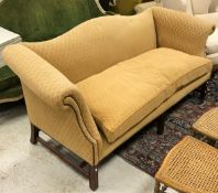A modern upholstered scroll arm sofa in the George III manner CONDITION REPORTS