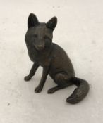 AFTER KEITH SHERWIN "Seated fox" chocolate patinated bronze limited edition No'd 109/250 bears