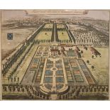 AFTER JOHANNES KIPP (1653-1722) "Fairford - The Seat of Samuel Barker Esq", hand-coloured engraving,