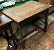 An 18th Century walnut and oak centre table,