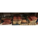 Nine boxes of books to include 6 volumes of "The History of England" published by Cassell & Company