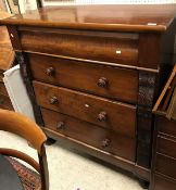 A Victorian mahogany chest of drawers