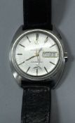 An Omega stainless steel cased gentleman's wristwatch,