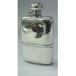 A George V silver hip flask (by Aitken Brothers,