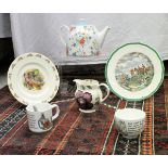 A collection of various childrens and other china ware to include Wedgwood and Barlaston Peter