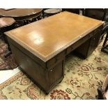 A 19th Century mahogany kneehole desk,